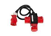 Adapter, 32 amp CEE for 3x32 amp CEE