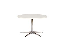 Table, white, laminate, diameter: 80, H: 50 cm